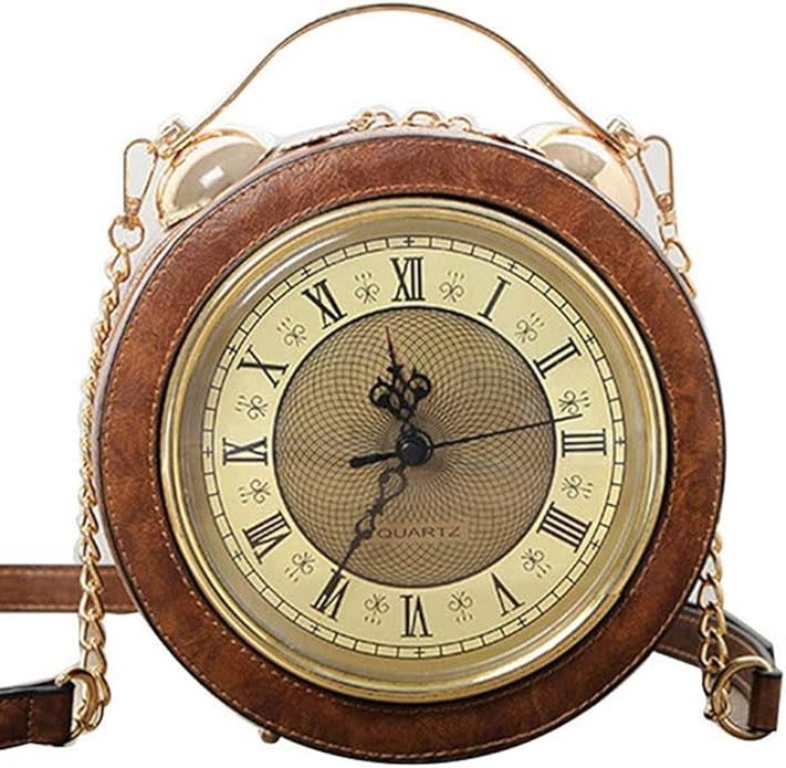 Timeless Totes Clock Bag ~ Cognac