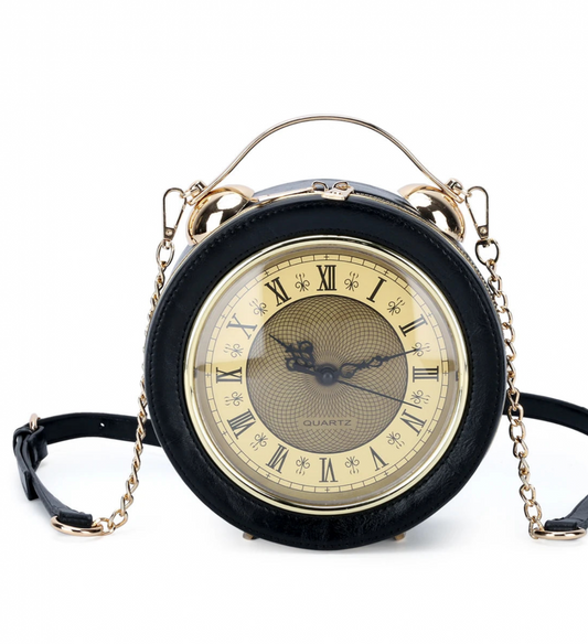 Timeless Totes Clock Bag ~ Black